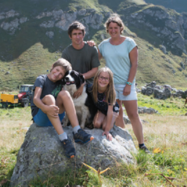 Portrait de Yannick, Angélique, Bastien et Justine